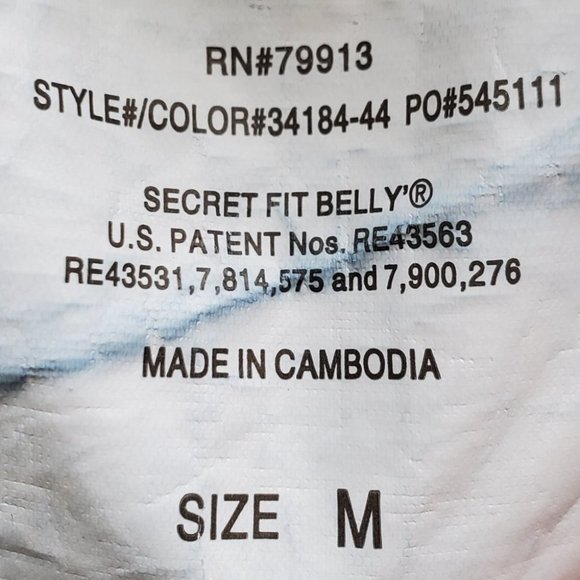 Oh Baby by Motherhood Maternity Crop Denim Jeans Secret Fit Belly Panel M (8-10) - Picture 9 of 11